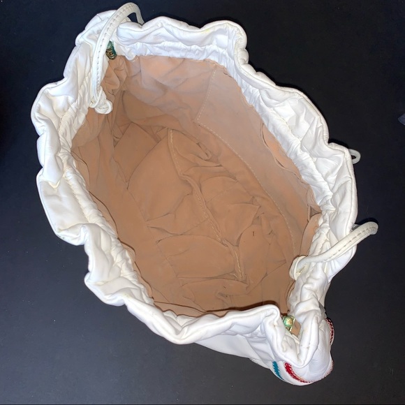 v i n t a g e :: Unique Large Leather Patchwork Crossbody Purse Clutch - Picture 8 of 12